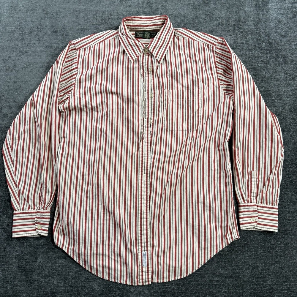 Abercrombie & Fitch Men's Reliable Outdoor Good Striped Button Down Shirt Size L